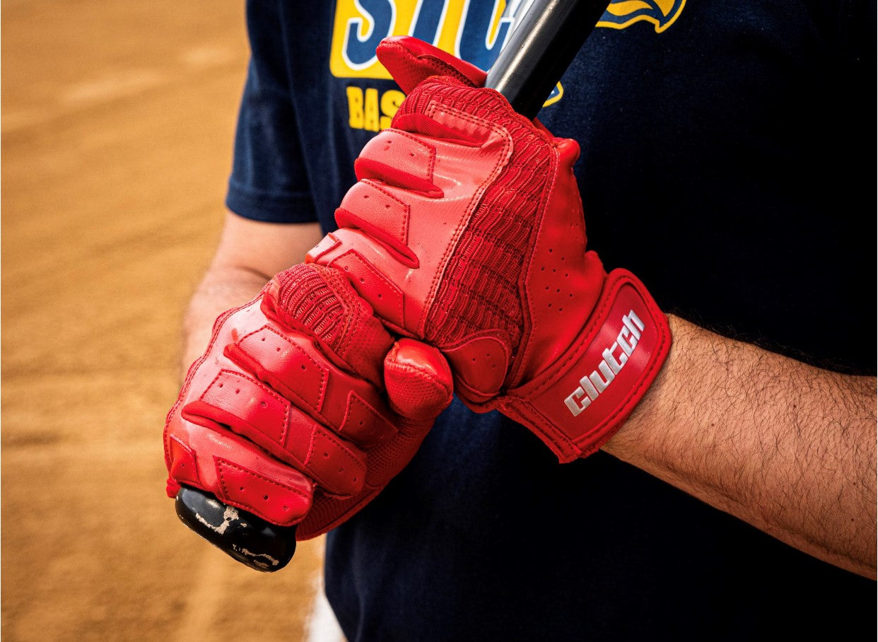 Batting store gloves red